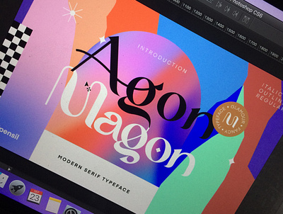 Magon - Modern Serif Typeface clean font fonts homepage illustration ligature magazine poster serif