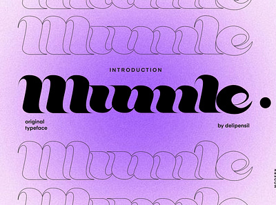 Mumle - Modern Serif Typeface font gradient purple serif