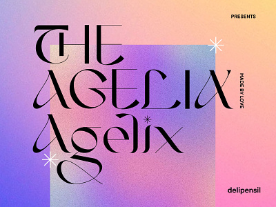 AGELIX - Modern Serif Typeface clean font fonts gradient modern serif