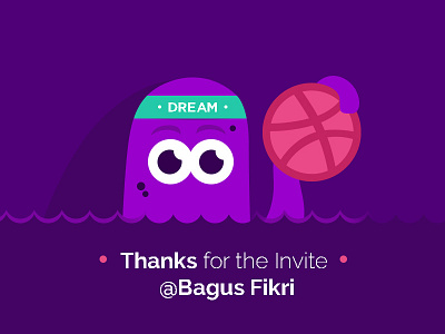 Debut Dribble bigdeee debut dribbble first invite inviting purple shoot