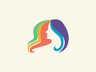 Rainbow Hair Logo