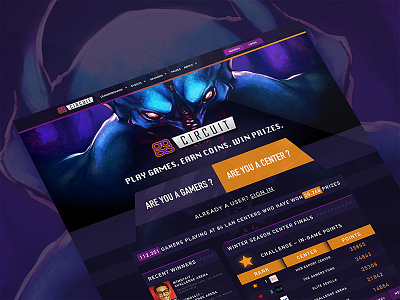 UI Games Circuit colorfull contact games inspiration landingpage purple ui