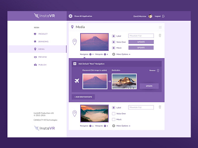 Dashboard Admin Media admin colorfull dashboard inspiration landingpage purple ui ux