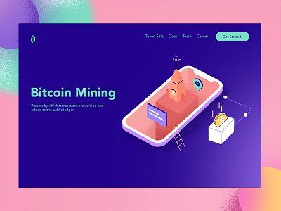 Bitcoin Mining by Delip Nugraha on Dribbble