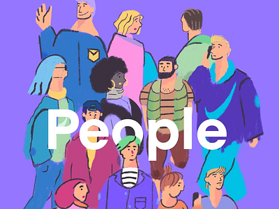 People Illustration art cartoon colorful draw drawing illustration people