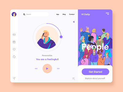 Dashboard - People Exploration application clean dashboard dashboard app dashboard ui design homepage human illustration inspiration mobile people ui uidesign ux vector