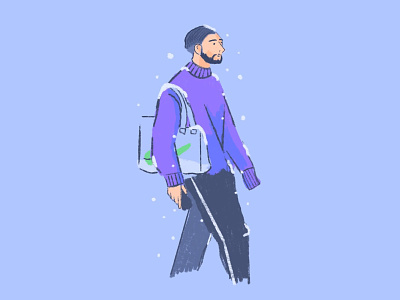 Winter Time cold fashion happy holidays happy new year holiday illustration inspiration new year ui ux winter winter is coming