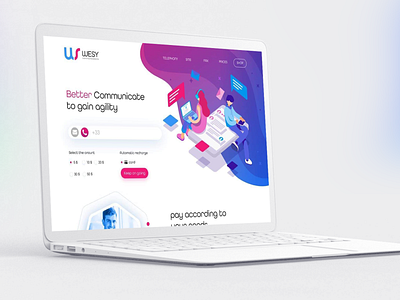 wesy website colorful design flat icon illustration logo post ui vector web web design website