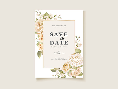 beautiful yellow roses wedding card template background beautiful blossom card celebration decoration design floral flower greeting illustration invitation pattern romantic rose template vector vintage wedding yellow