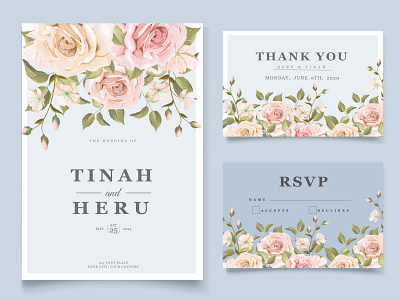 Elegant floral wedding invitation card template art background border card celebration decorative design elegant floral frame graphic greeting illustration invitation invite spring template vector vintage wedding