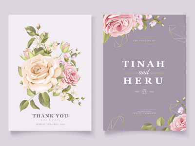 Soft pink wedding card with floral and leaves template background blossom card design floral flower greeting illustration leaf nature pink plant romantic rose soft spring summer template vintage wedding