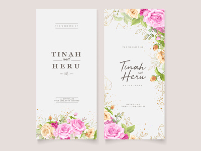 wedding stationary template collection