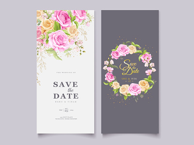 wedding stationary template collection