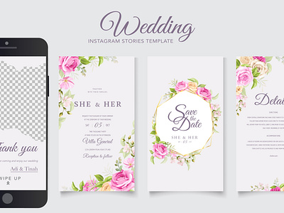 wedding instagram stories template