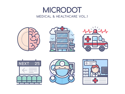 Medical & Healthcare Vol. 1 design doctor graphicdesign healthcare hospital icon illustration medical ui vector