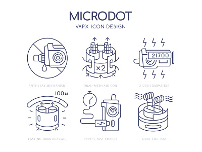 Icon Design for VapX design graphicdesign icon illustration logo ui ux vector