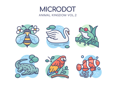 Animal Kingdom Vol.2 animal design graphicdesign icon illustration logo nature ui vector web