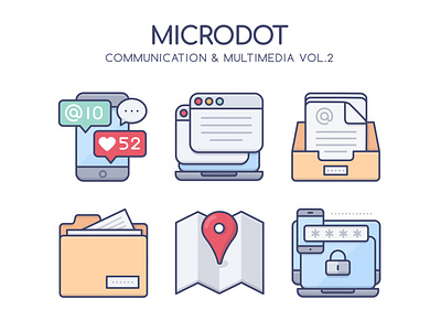Communication Multimedia Vol.2 communication design graphicdesign icon illustration logo media multimedia ui vector web