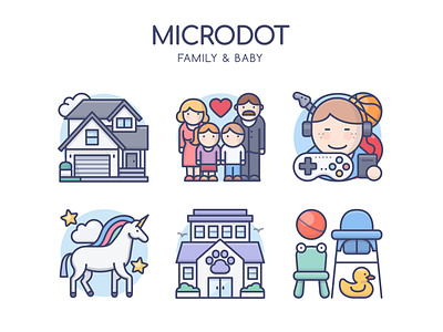 Family & Baby baby design family graphicdesign icon illustration logo ui vector web