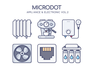 Appliance & Electronic Vol.2 appliance design electronic graphicdesign home icon illustration logo ui vector web