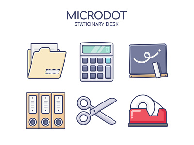 Stationary Desk design icon illustration logo stationary ui vector web