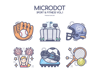 Sport & Fitness Vol.01 design football icon illustration sport sports ui