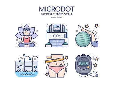 Sport & Fitness Vol.4 design fitness icon illustration sports vector