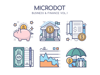 Business & Finance Vol.1 finance graphicdesign icon illustration ui vector
