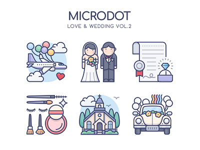 Love & Wedding Vol.2 design graphicdesign icon illustration love ui valentines vector