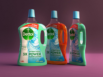 Dettol 3d drawing graphic design modling