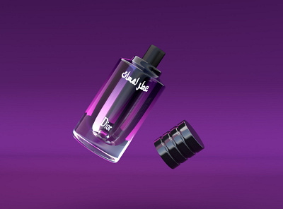 Violet Perfume 3d cinema 4d design drawing perfume product violet perfume