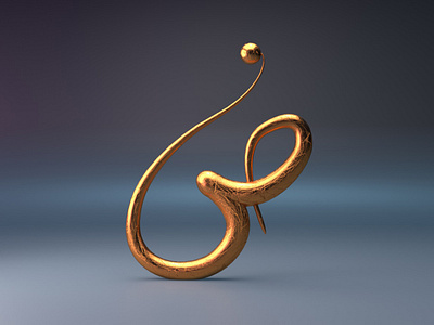 3D Lettering | Arabic alphabet