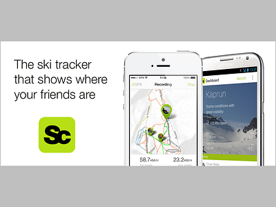 The ski tracker that shows where your friends are