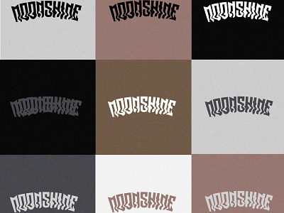 Moonshine logo ai art artist branding clothing brand diseño de logo diseñografico logo photoshop piercings rock vector venezuela