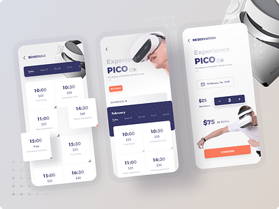Pico-VR app design mobile mobile ui ui ux vr