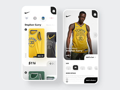 Nike-basketball-nba-Mall-shop app design nba shopping ui ux