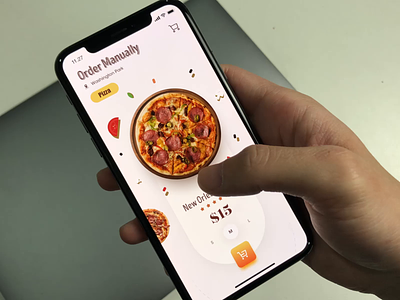 Pizza order system 3d animation app design icon interaction interaction design interface motion motion design pizza pizza box pizza menu ui uigreat ux