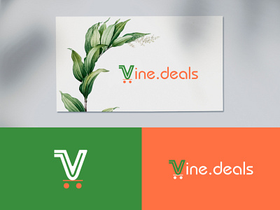 Vine Deals branding logo logodesign online shop online store vine