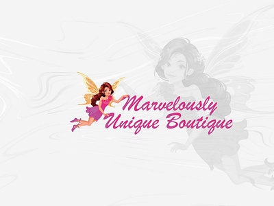 Marvelously Unique Boutique boutique boutique design boutique logo brand identity creative design custom design ecommerce fairy fairy design fairy logo graphic design logo logodesign minimalist logo monogram online marketing professional professional logo unique boutique unique logo