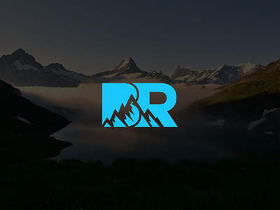 BR LETTER WITH MOUNTAIN LOGO