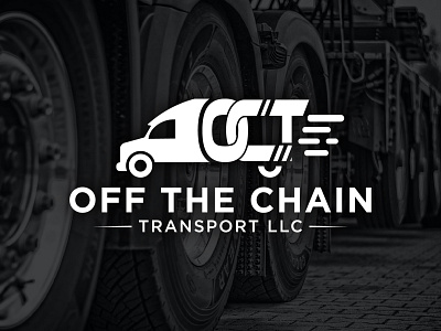 OFF THE CHAIN creative design letter mark letterlogo logodesign logodesigner logotype minimalist logo modren logo monogramtype oct otclogo servicelogo transport transportlogo truck trucking truckingletterlogo truckinglogo trucklogo unique logo