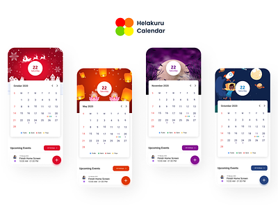 Helakuru Calendar Redesign Month View
