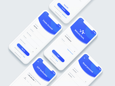 Create Account Mobile iOS Concept UI Design adobexd app apple ios ios app login login screen uidesign