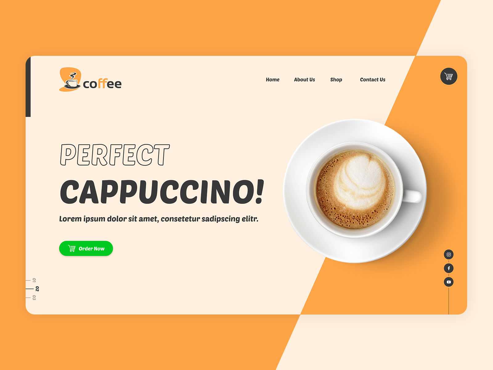  Coffee  Shop Landing by iroshan de zilva on Dribbble