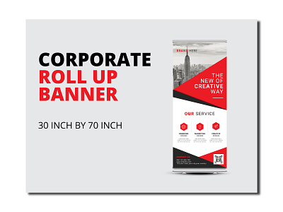 corporate roll up banner advertising agency banner banner display banner stand creative design graphic design roller rollup
