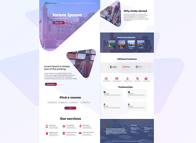 Educational website ui adobe branding design illustration minimal ui ux vector web website