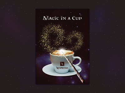 Nespresso Creative Advertisement advertising creative design photoshop poster student project