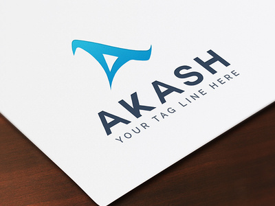 A Logo By Akash design flat icon logo