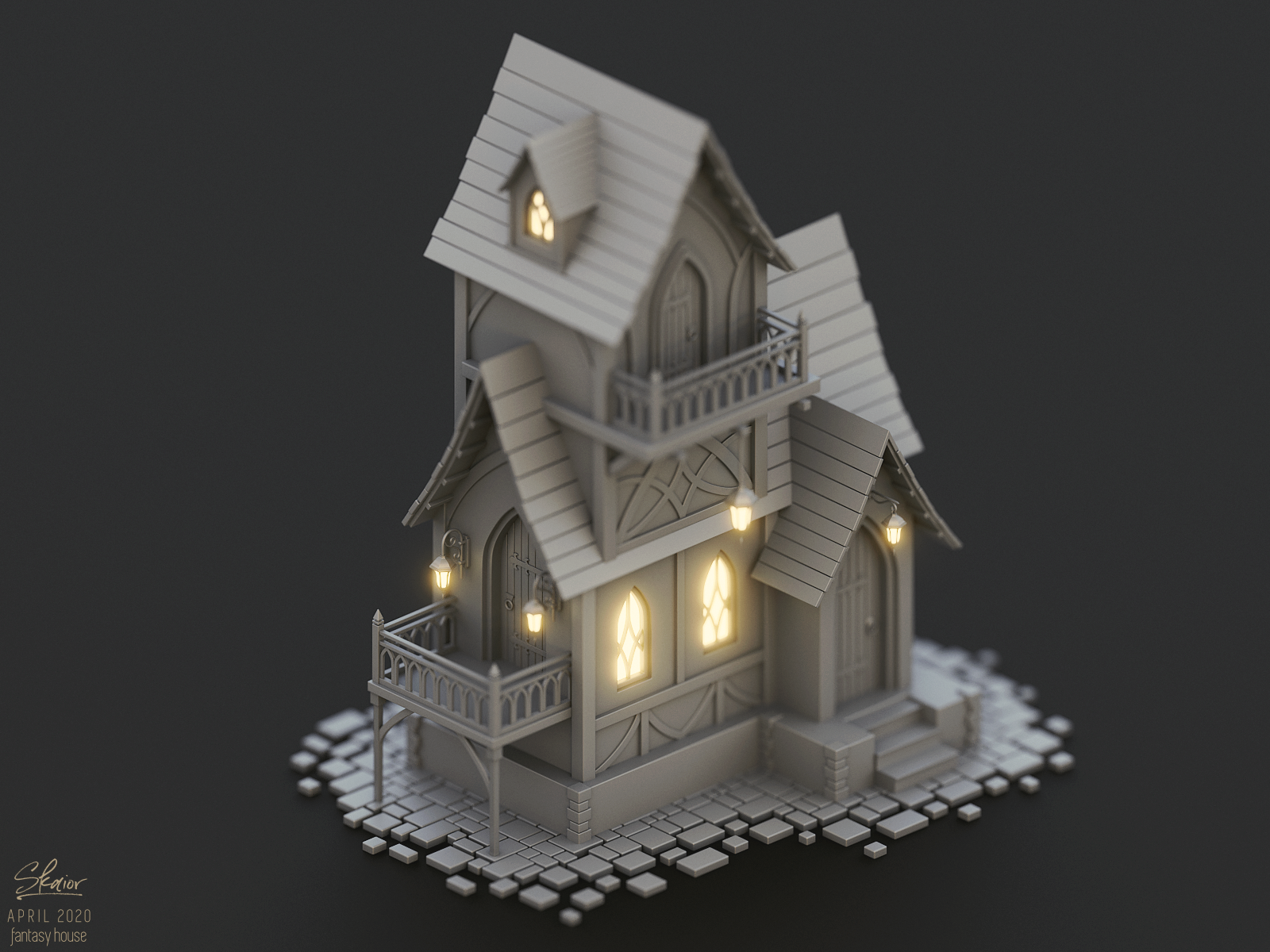 Fantasy Elven House Concept By Skaior Available For Work On Dribbble