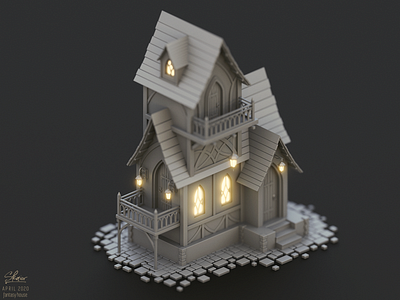 Fantasy elven house concept